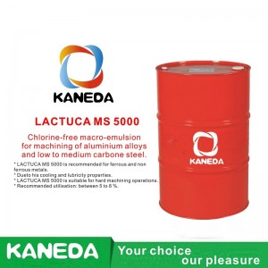 KANEDA LACTUCA MS 5000 Klorfri makroemulsion för bearbetning av aluminiumlegeringar och låg till medelstort kolstål.